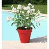 Flower Pot - - Soleilla Round - Ø 39.2 X 35.8 Cm - 25L - Red