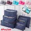 6pcs Travel Storage Organizer Bags Portable Travel Suitcase Organizer Bags For Women Clothes Shoes Makeup Bag Luggage Organizer