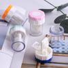 1PC Contact Lens Cleaner Case Box Manual Rotation Type Plastic Container Storage Holder Contact Lenses Cleaning Tools