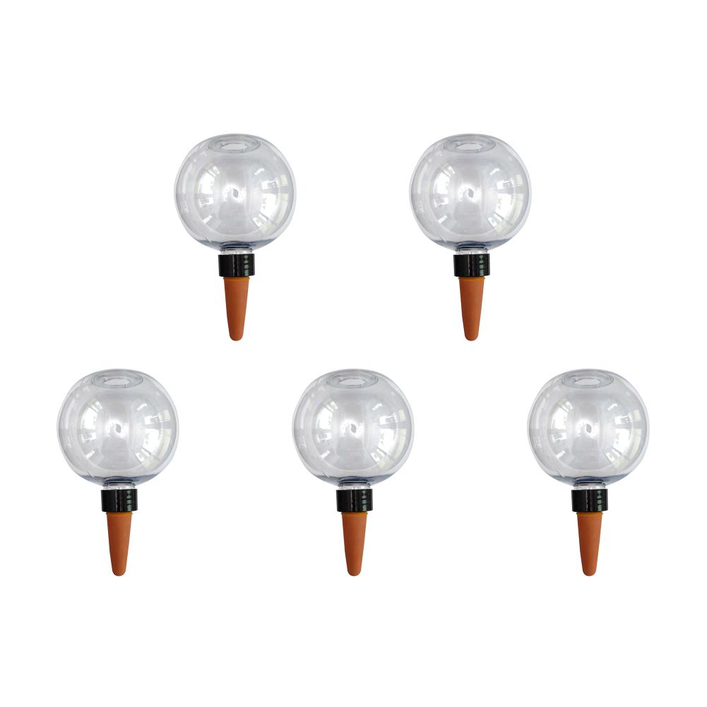 10-1pcs Plastic Watering Tool Transparent Ball Shape Self Watering Globes Drip Irrigation System for Plant Indoor Outdoor Garden