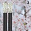 Amber Sakura  Chopsticks Antibacterial Anti-slip High Temperature Resistant  Reusable for Sushi Food ChopsticksTableware