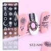 1PC Stainless Steel Printing Nail Stamping Plates Manicure Leaves Maple Template Mold Xmas Snowflakes Nail Art DIY Decorations