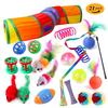 Cross-Border Cat Toy Set: Interactive Teaser, Plush Mouse, and Sound Toys