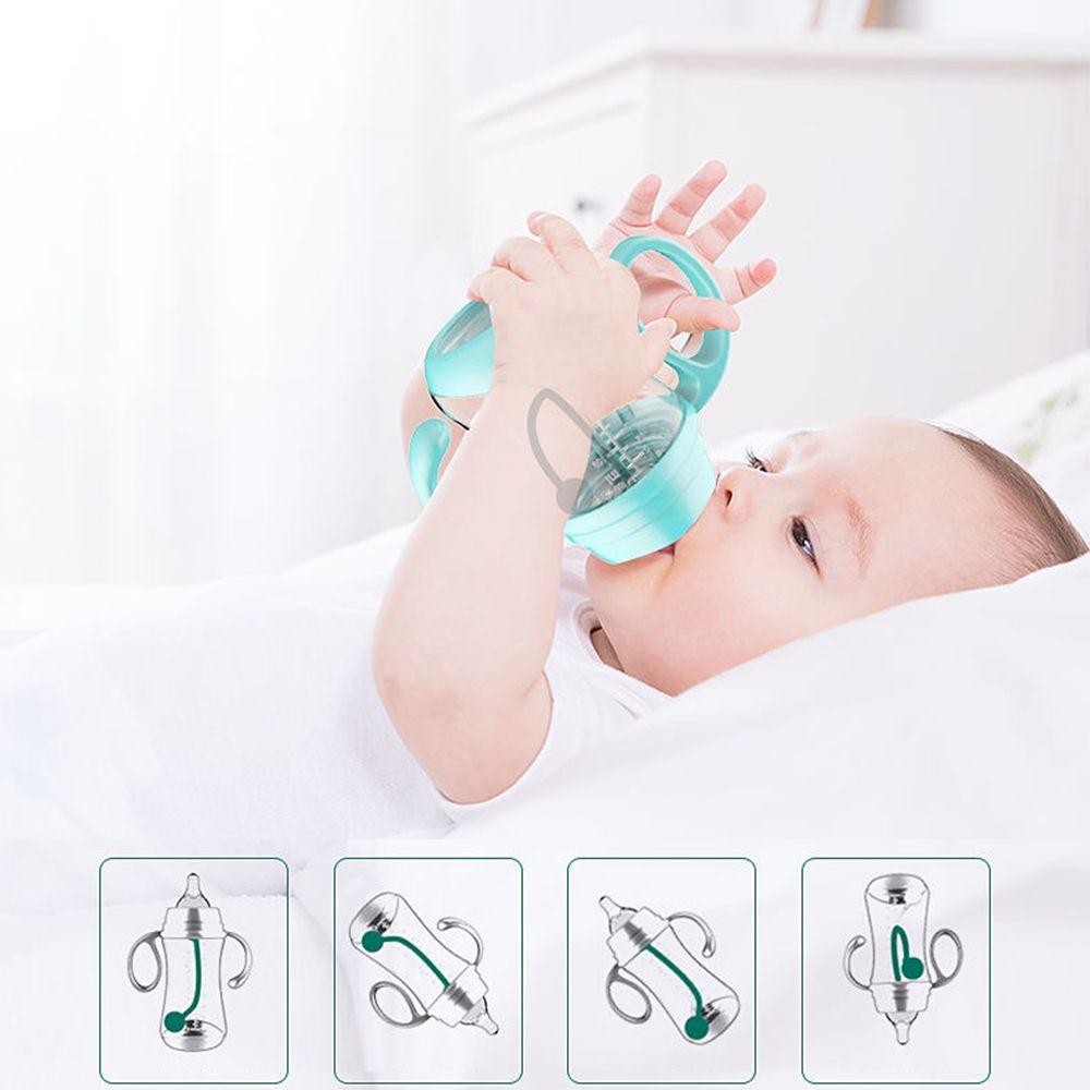 Feeder Wide-Caliber Baby Feeding Nipple Bottle Baby Bottle with Grip Nursing Care Milk Bottles