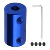 Aluminum Alloy Blue 25mm 1 Inch Rigid Coupling Set for 3D Printer RC Robot Car Model DIY Encoder with Screws Hex Wrench