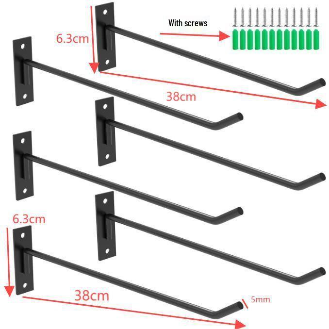 Wall-Mounted Sports Ball Display and Storage Rack for Yoga, Basketball, Football, Volleyball