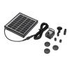 Solar Fountain Pump Energy Saving High Efficiency Black Solar Fountain for Garden Bird Bath Small