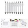10Pcs Heat Transfer Pen Retractable Ballpoint Pen Smooth Writing Blank Sublimation Pen for Full Printing Ballpoint Pen