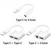2 In 1 Type-C DAC Digital Adapter Splitter for Google Xiaomi Realme USB C To 3.5 Jack Earphone Audio Cable