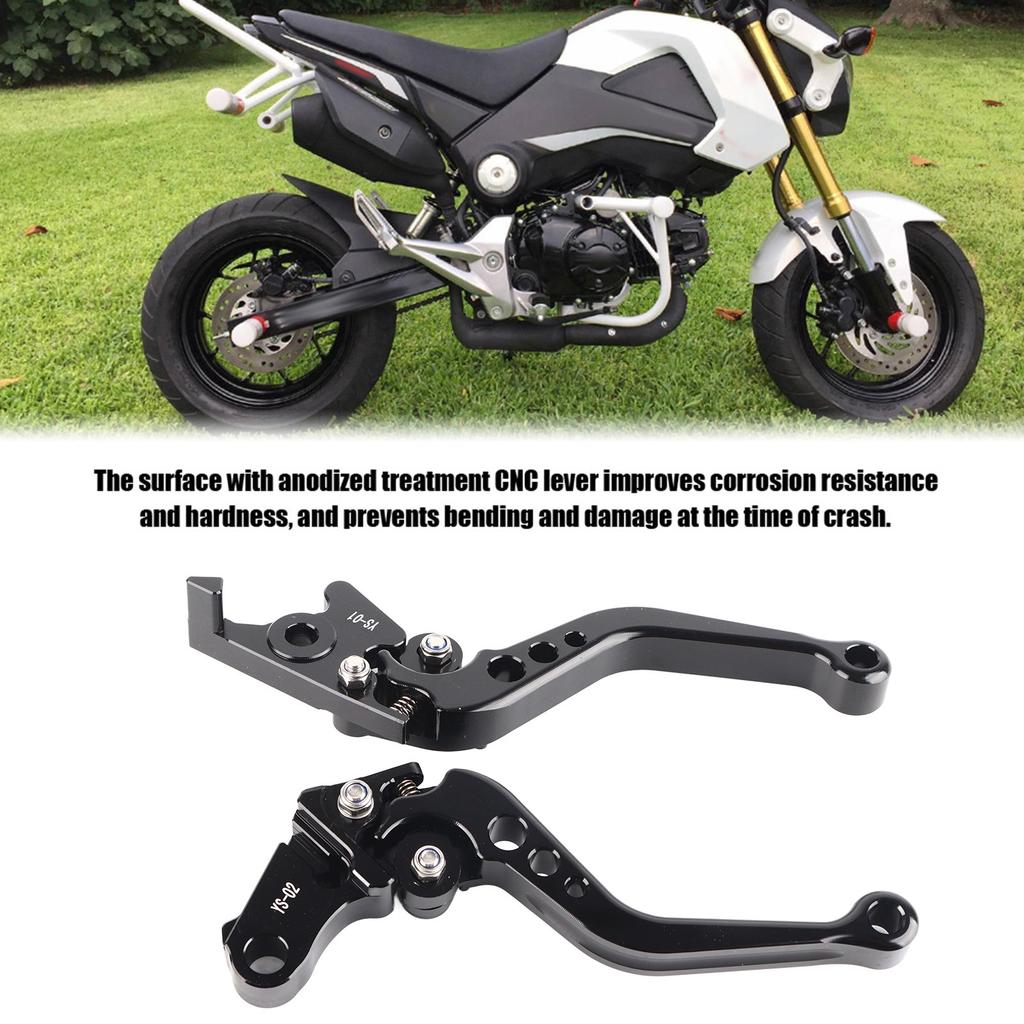 Motorcycle Clutch Short Brake Lever Handle for Grom MSX125 ‑ Black 13‑18
