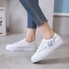 Women Casual Shoes Spring Autumn White Shoes 2025 New Breathable Embroidered Flower Casual Sneakers Zapatos De Mujer