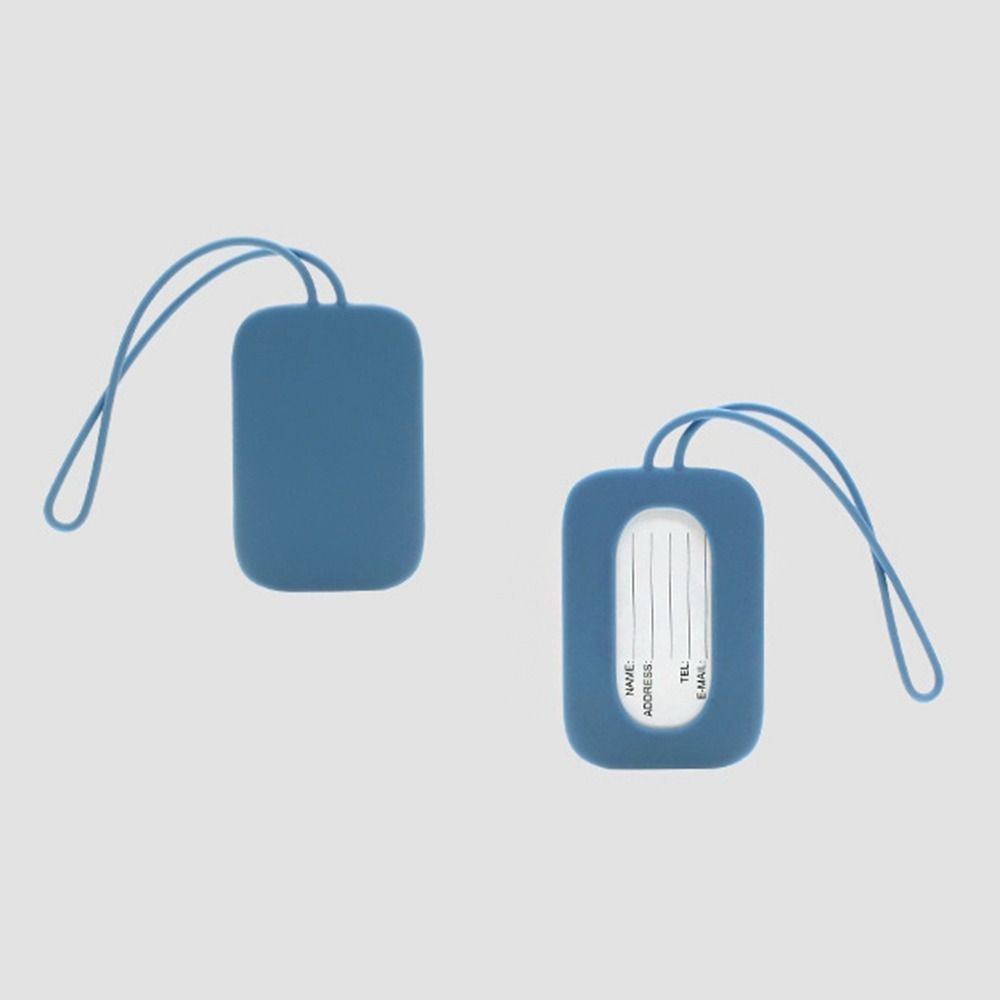 Silicone Luggage Tag Men Women Suitcase Name Baggage Tag Anti-lost Waterproof Airplane Labels Travel Accessories