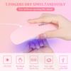 Mini Gel Nail Lamp, Portable Professional 6W UV LED Gel Nail Dryer with USB, Curing Lamp Professional Nail Art Tool Accessory Fo