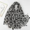 2024 Spring And Autumn Winter New Cotton And Hemp Long Thin Scarf Travel Versatile Sunscreen Warm Shawl For Women