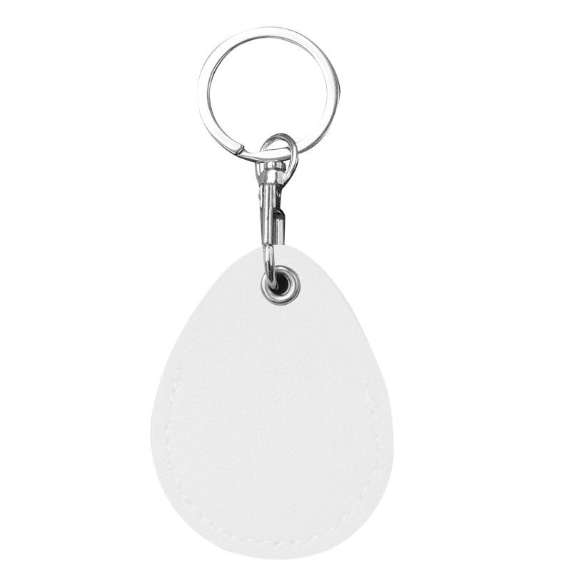 PU Leather Card Holder Keychain Key Ring Door Lock Access Tags ID Card Case Keychain Access Card Bag Key Tag Ring