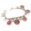 [C5300] - Designer Bracelet 'Esmeralda' Red Pink