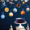 10 Pcs/Set Solar System Hanging Ornaments Decorations Outer Space Party Planets Supplies Space Decorations Space Party Star Decorations Room
