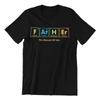 Father Elements T-Shirt Mens Christmas Gift Chemical Atoms Funny Daddy Dad