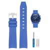 20mm Watch Band for and Rubber Watch Band with Silicone Waterproof and Includes Adjustment Tool and Spring Omega, Swatch, MoonSwatch, Omega,