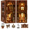 CRESYMME Miniature House Dollhouse Book Nook Kit Wooden DIY 3D Hobby Handmade No (Tetsu Shokan)