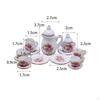 Miniature Tea Set with Teapot And Cups for Home Decor