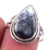 Natural Dendrite Opal Gemstone Handmade 925 Solid Sterling Silver Ring S.7 W9d05