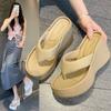 Women's Flip-flops Designer Chunky Slippers Fashion Platform Wedges Slippers Outdoor Non Slip Beach Slippers Summer Women Slides