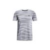 Logo Print Pullover Crew Neck T-Shirt Men Tops Grey 1373726-011