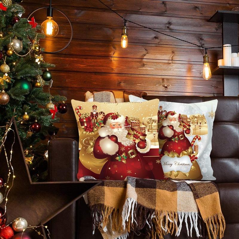 Santa Pillowcase Happy New Year Xmas Gifts Christmas Decor for Home Merry Christmas Ornament Navidad Natal Xmas Gifts