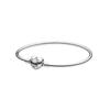 Moments Heart Clasp Bangle Bracelet 596268-17 For Women
