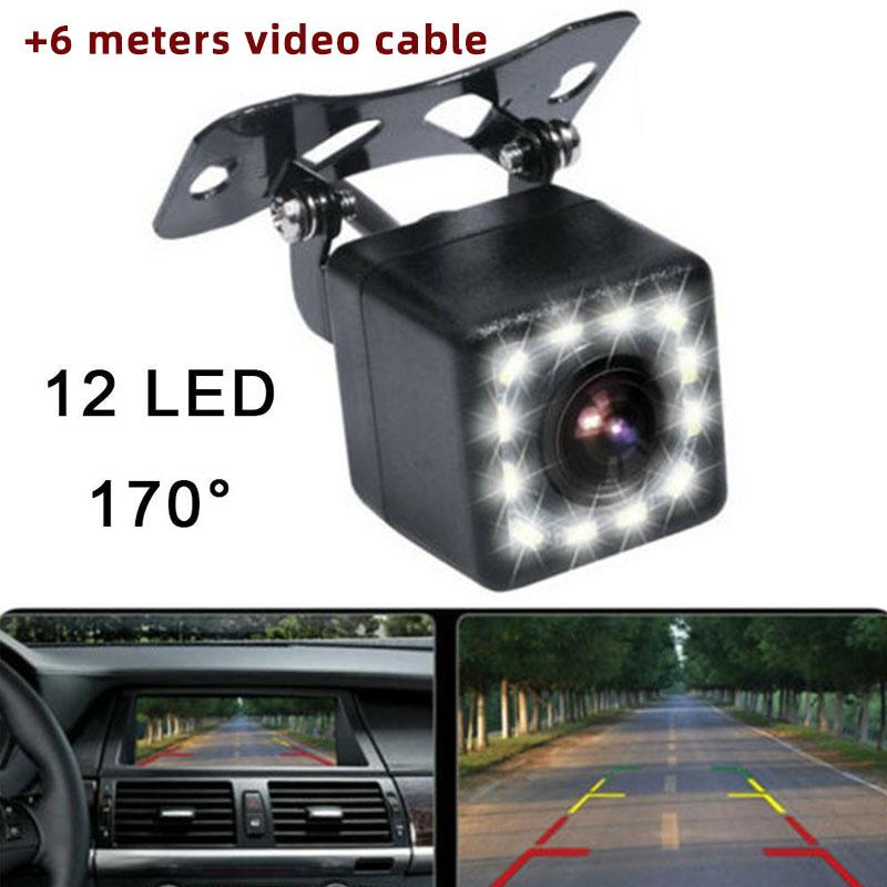 12 LED 170 Degree Car Rear View Camera Night Vision Reversing Auto Parking Monitor CCD Waterproof HD Video Car Rear View Camera
