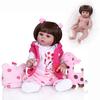 48CM Reborn Baby Doll Girl Anatomically Correct Realistic Full Silicone Vinyl Body Washable Dolls