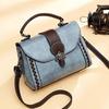 Women PU HandBag Women Single Shoulder Bags Casual Small Square Bag Leather Stitching Soft Messenger Bag