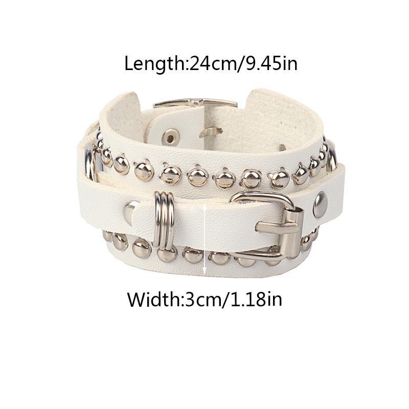 Women/Men Men Women Leather Wristband Men Women Gift Punk Style Leather Bracelet Cosplay Jewelry