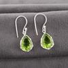 Peridot Earrings, Handmade Gemstone Earrings, 925 Solid Sterling Silver Earrings Dainty Jewelry, For Engagement Gift