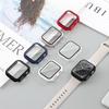 Hard PC Case for Apple Watch 40mm 44mm 45mm 41mm 42mm 38mm,Tempered Glass Screen Protector Face Cover Bumper for Iwatch Series 9 8 7 6 SE 5 4 3 2 1