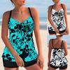 2024 New Women's Sexy Swimwear Fashion Print Swimming Tankini Monokini Swimwear Swimwear Two Piece Summer Loose Size Beachwear