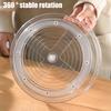 Lazy Susan Organizer Storage Holder Large Capacity Transparent Design 360-Degree Rotatable Countertop Makeup Storage Tray