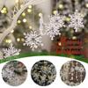 4/6PCS Snowflake Pendant Party Decoration Christmas DIY Xmas Tree Transparent Acrylic Angel Pendant Hanging Ornaments