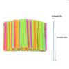 100-1000PCS Multicolor Kunststof Straws Pajitas Straw Wholesale Flexible Disposable Straw