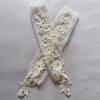 1 Pair Fingerless Gloves Hollow Out Patchwork Soft Breathable Bridal Gown Mittens Lace Embroidery