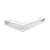 Vent Cover LUFT Corner Right 40x60x9 White