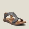 Fashion Plus Size Sandals Women's Summer New European and American Flat Arch Massage One Word Casual Beach Sandals