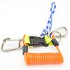 Diving Camera Spring Coil Lanyard with Coiled Quick Release Buckle