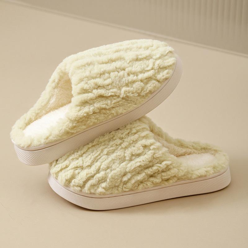 Winter Turtle Shell Cotton Slippers Women's New Indoor Home Home Home Non-slip Warm Plush Slippers Men's