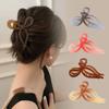Acrylic Bow Crab Clips for Women Shark Jelly Clear Claw Clips Scissors Shape Clamp Barrette Hairpin Girls Hair Style Accessories