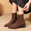 Women's Shoes High Quality Mid-Calf Woman Boots Fashion Back Zip Modern Boots Women Solid Shoes Female Zapatos