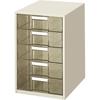 Kokuyo Letter Clear A4 5 Case, Drawers, Size, Deep, Drawers, LC-G205M