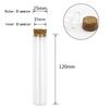 18pcs 25×120mm Test Tube Transparent Burette Flat Science Tubes  Scientific Experiments