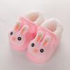 Winter New Plush Thick Baby Cute Rabbit Cartoon Children Comfortable Soft Wear-resistant Soft Sole Non-slip Toddler Shoes